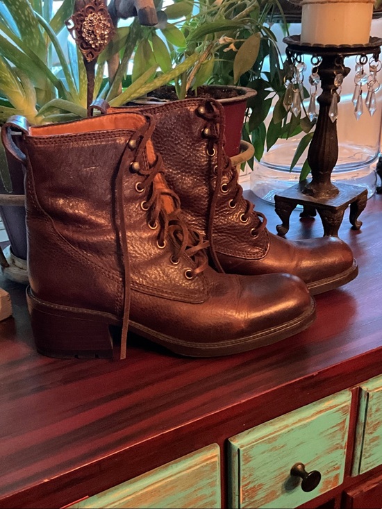 Cole Haan Shoes - Cole Haan Dark Brown Leather Lace-Up Ankle Boots